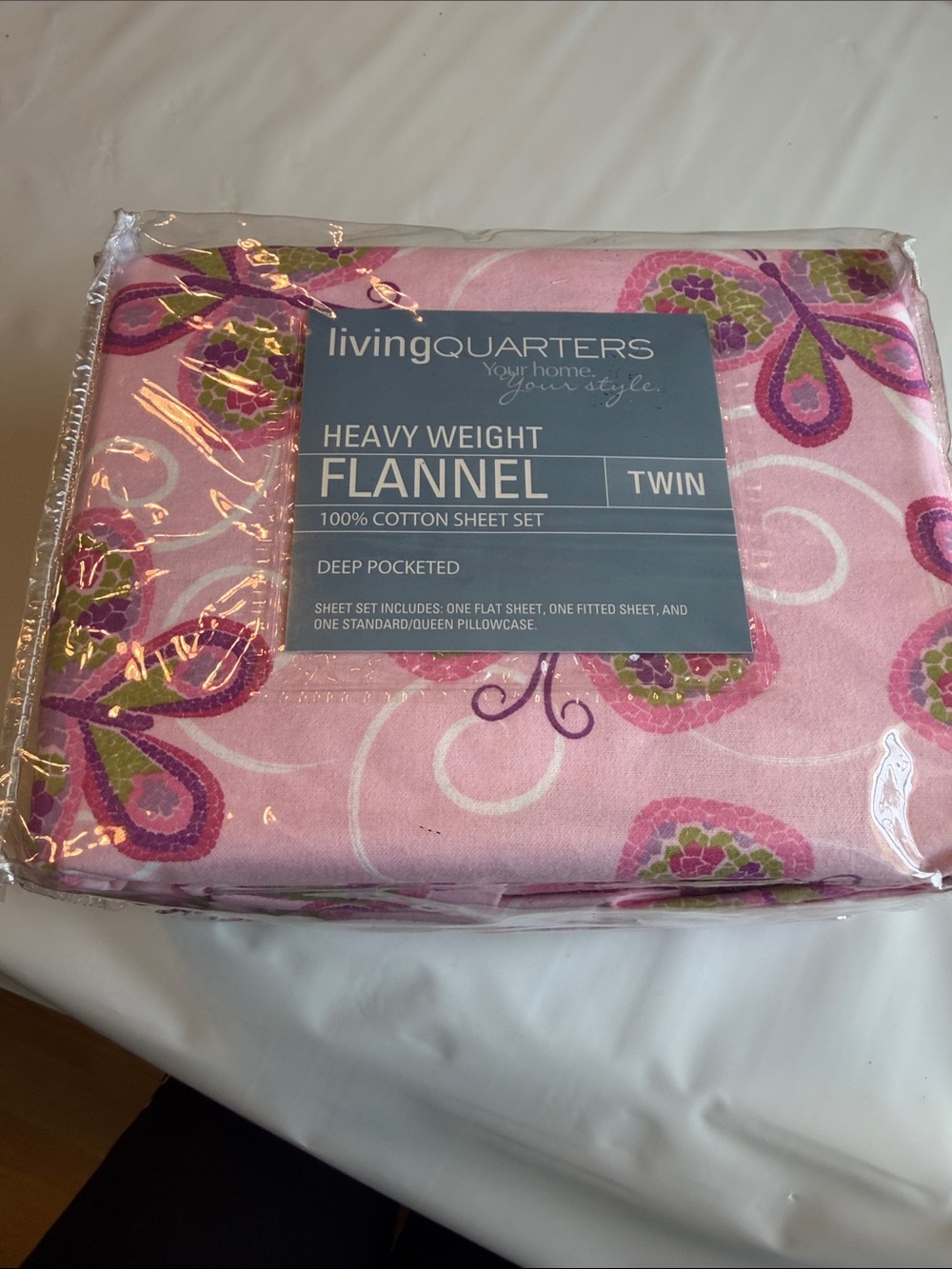 Living quarters heavy weight flannel sheet set